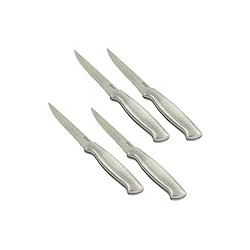 4 Piece Stainless Steel Serrated Steak Knives