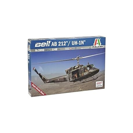 Italeri 1:48 Ab 212 Uh-1n Helicopter Model Kit