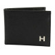 Men's Leather Passcase Billfold Wallet-Black