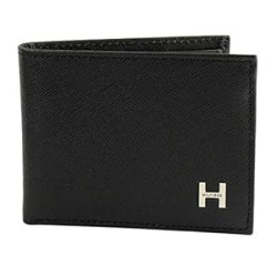 Men's Leather Passcase Billfold Wallet-Black