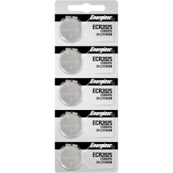 Energizer CR2025 Lithium Batteries (1 Pack of 5)