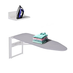 Wall-Mounted Ironing Board With Storage Shelf