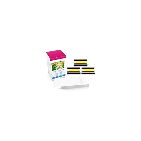 KP108 3 Color Ink Cartridges and 108 Photo Paper Sheets (4'' x 6'' Glossy Paper) for CP Photo Printers Brand: Airmall Tec