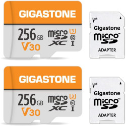 Gigastone 256GB 2-Pack Micro SD Card, 4K Video Pro