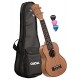 CASCHA, 4-String Premium Mahogany Soprano Ukulele