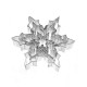 5Pcs Metal Stainless Steel Snowflake Ice