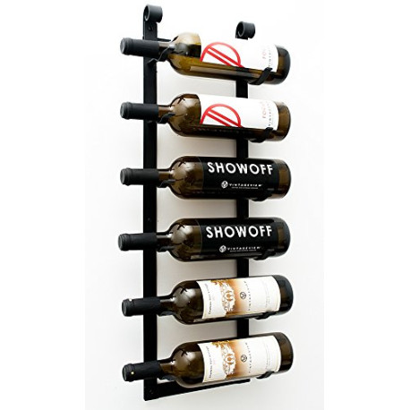 6 Bottle Wall Mounted Wine Rack