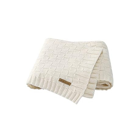 Knit Baby Blankets White