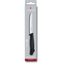 Everyday Family Dining Serrated Blade in Black, Set of 6 Visit the Victorinox Store