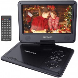 11.5" Portable DVD Player with 9" Swivel Screen, 5-Hour Built-in Rechargeable