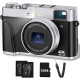 4K Digital Camera with Viewfinder & Flash, Autofocus 48MP
