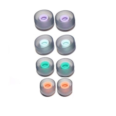 4 Sizes (S/M/L/XL) Swimming Sweat Resistant Earpiece Earbuds Pack