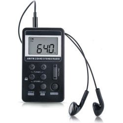 AM FM Radio,Mini Portable Pocket Radio Receiver