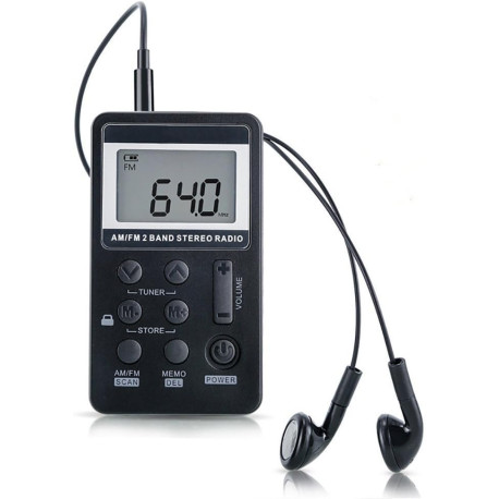 AM FM Radio,Mini Portable Pocket Radio Receiver