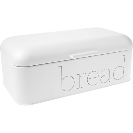 White Metal Bread Bin