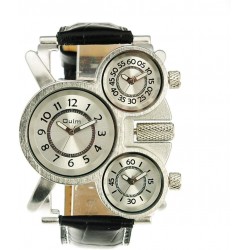 Oulm Three Time Display Quartz