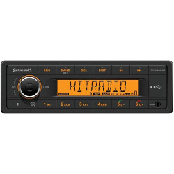 European Style 12v Radio Orange Display Bluetooth Bundle with AC111
