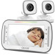 Video Baby Monitor, Comfortable Slim Design Handheld Enclosure, 4.3" Screen Monitor & 2 Camera