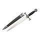 15.5” Black Medieval Style Celtic Knot Replica Display Dagger
