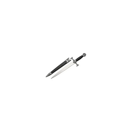 15.5” Black Medieval Style Celtic Knot Replica Display Dagger