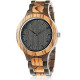 Men's Zebra Wood Watch