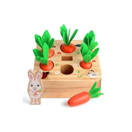 Carrot Harvest Game Wooden Toy
