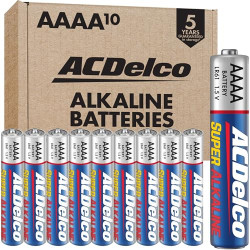10-Count AAAA Batteries, Maximum Power Super Alkaline Battery