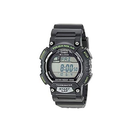 Men's STL-S100H-1AVCF Tough Solar Runner Black