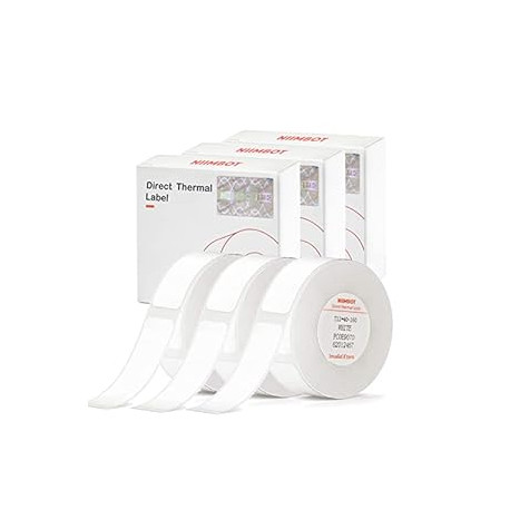 Label Tape of Model D11/D110/D101 Printer, (3 Rolls, 0.47"×1.57"/12×40mm)