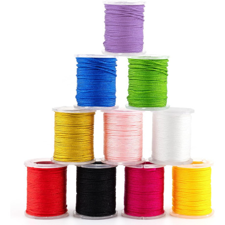 10 Color Nylon String Cord for Bracelet Jewelry Making