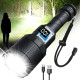 Rechargeable Flashlights MAX 200000 High Lumens