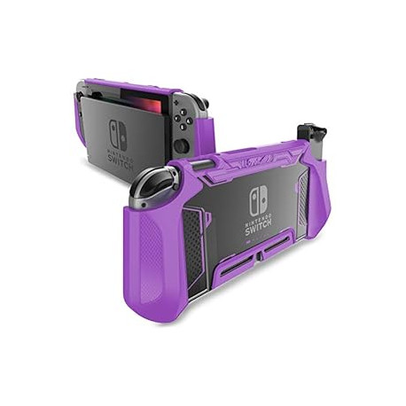 Cover Case Compatible with Nintendo Switch Console and Joy-Con Controller (Purple)