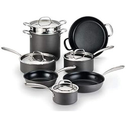 Lagostina Nera Hard Anodized Nonstick 12-Piece Cookware Set