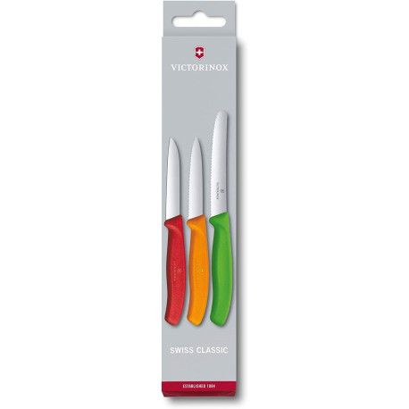 Victorinox Swiss Classic Multicolored 3-Piece Paring Knife Set