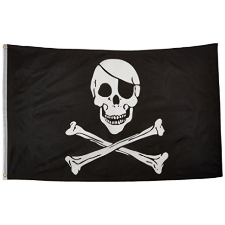 FP001 Pirate Flag, 3 by 5'