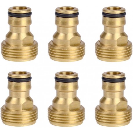 6 Pieces Brass Male Thread Faucet