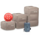 Koala Kloud 3 Height Travel Foot Rest - Gray Inflatable Foot Rest Pillow