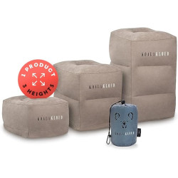 Koala Kloud 3 Height Travel Foot Rest - Gray Inflatable Foot Rest Pillow