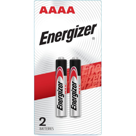 Energizer AAAA Batteries, 1.5 Volt Battery AAAA Alkaline (Pack of 1, 2 Count Total)