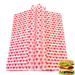 150pcs Heart Wax Paper