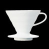 Ceramic Coffee Dripper, Size 02, White