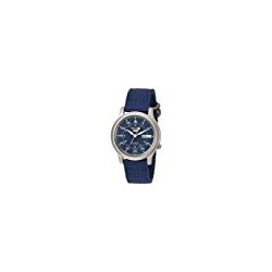 SNK807 5 Automatic Stainless Steel Watch with Blue Canvas Band