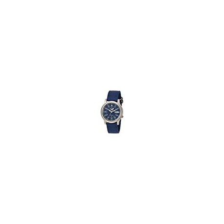 SNK807 5 Automatic Stainless Steel Watch with Blue Canvas Band