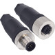 M12 5 Pin Male & Female Socket Panel Aviation Wire Connector