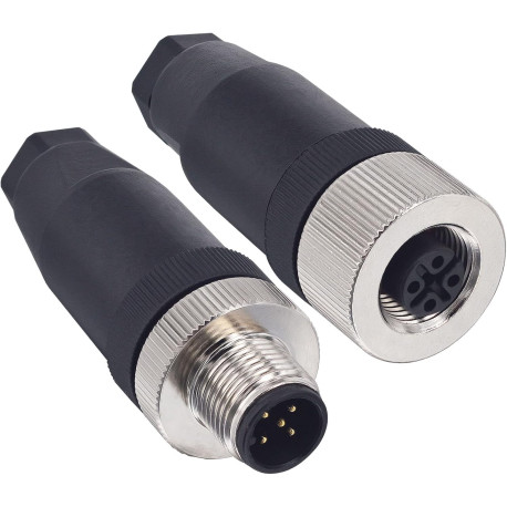 M12 5 Pin Male & Female Socket Panel Aviation Wire Connector