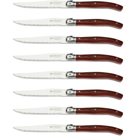 Safe Stainless Steel knife set of 8 wood handle with Gift Box