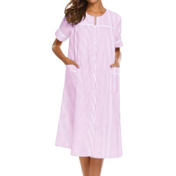 Dress for Women with Pockets Button Down Duster