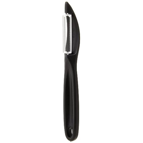Victorinox Swiss Army Black Lightweight Serrated Stainless Steel Peeler