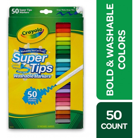 Washable Markers Age 3+ - 50 Count