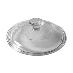Corning Ware/Pyrex Clear Round Glass Lid (Ribbed) (7 1/4" Dia)